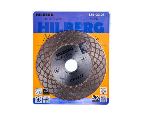 Диск алмазный отрезной Master Ceramic (125х22.23 мм) Hilberg HM522