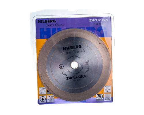 Диск алмазный отрезной Master Сeramic (230х1.4х25.4 мм) Hilberg HM506
