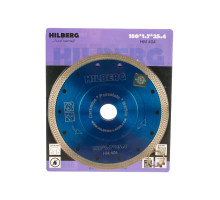 Диск алмазный отрезной Турбо Ультратонкий Х-тип (180х25.4/22.23 мм) Hilberg HM404