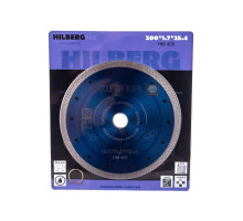 Диск алмазный отрезной Турбо Ультратонкий Х-тип (200х25.4/22.23 мм) Hilberg HM405