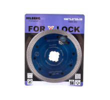 Диск алмазный отрезной турбо ультратонкий х-тип (125х22.23 мм) Hilberg HMX402