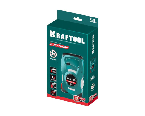 Геодезическая стальная мерная лента KRAFTOOL Extrem 50 м 34185-50