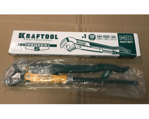 Трубный ключ Kraftool PANZER-S, №1, изогнутые губки 2733-10_z02