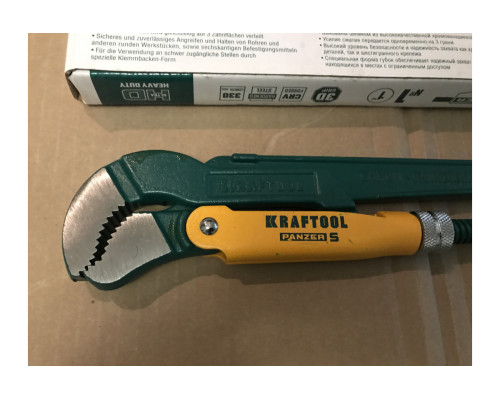 Трубный ключ Kraftool PANZER-S, №1, изогнутые губки 2733-10_z02