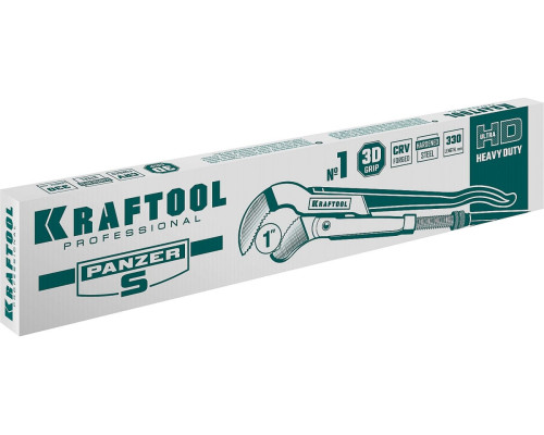 Трубный ключ Kraftool PANZER-S, №1, изогнутые губки 2733-10_z02