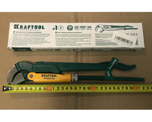 Трубный ключ Kraftool PANZER-S, №1, изогнутые губки 2733-10_z02