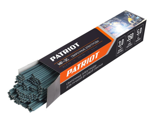 Электроды сварочные МР-3С 3 мм, 350 мм, 5 кг Patriot 605012205 Электроды сварочные МР-3С 3 мм, 350 мм, 5 кг Patriot 605012205