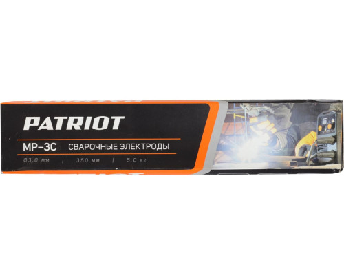 Электроды сварочные МР-3С 3 мм, 350 мм, 5 кг Patriot 605012205 Электроды сварочные МР-3С 3 мм, 350 мм, 5 кг Patriot 605012205