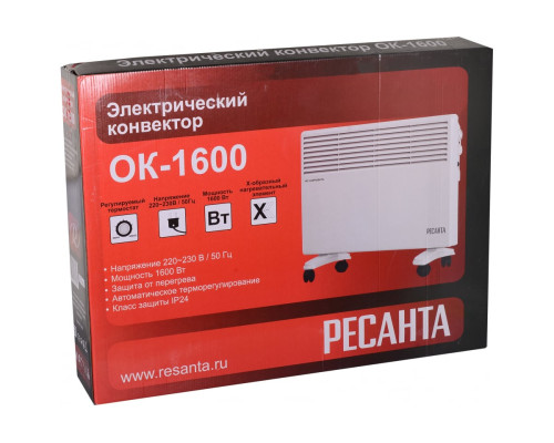 Конвектор электрический Ресанта ОК 1600 Конвектор электрический Ресанта ОК 1600