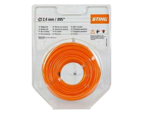 Струна триммерная пятиугольного сечения STIHL 2,4 мм х 50 м, 00009303340 Струна триммерная пятиугольного сечения STIHL 2,4 мм х 50 м, 00009303340