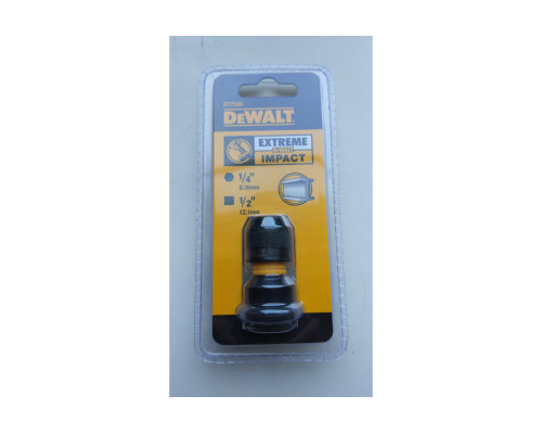 Адаптер для ударных гайковертов шестигранник 1/4”F - квадрат 1/2”F DEWALT DT7508