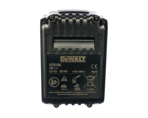 Аккумулятор (18 В; 5.0 А*ч; Li-Ion) DEWALT DCB 184