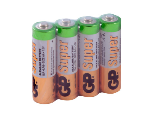 Батарейка пальчиковая Super Alkaline LR6 4шт GP 15ARS-2SB4