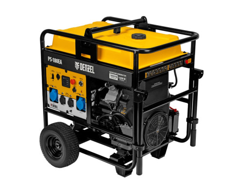 Бензиновый генератор Denzel PS-180EA 18 кВт, 230 В, 65 л, разъём ATS, электростартер 946974 Бензиновый генератор Denzel PS-180EA 18 кВт, 230 В, 65 л, разъём ATS, электростартер 946974