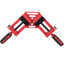 Быстрозажимная угловая струбцина MATRIX 65/65 мм, обрезиненные рукоятки 20322