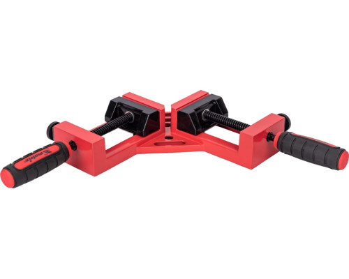 Быстрозажимная угловая струбцина MATRIX 65/65 мм, обрезиненные рукоятки 20322