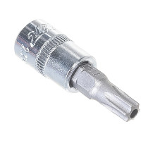 Бита-головка с отверстием 1/4” TORX T30Hх37мм JTC 23530