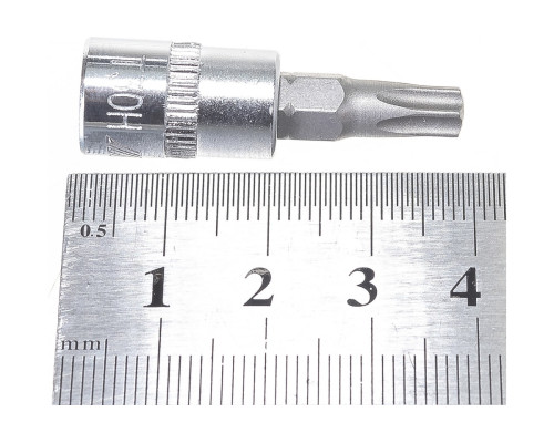 Бита-головка с отверстием 1/4” TORX T30Hх37мм JTC 23530