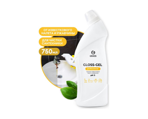 Чистящее средство для любых поверхностей Грасс Gloss Gel Professional 750 мл 125568 Чистящее средство для любых поверхностей Грасс Gloss Gel Professional 750 мл 125568