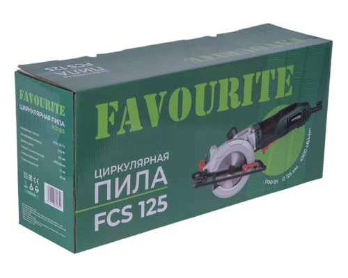 Циркулярная пила FAVOURITE 1100вт, 125мм FCS 125
