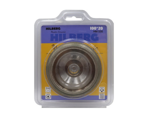 Диск алмазный для скругления края плитки Master Сeramic 100х20 мм Hilberg HM530 Диск алмазный для скругления края плитки Master Сeramic 100х20 мм Hilberg HM530