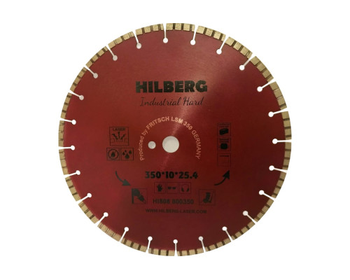 Диск алмазный отрезной Industrial Hard (350х25.4 мм) Hilberg HI808