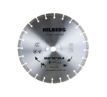 Диск алмазный отрезной сегментный Hard Materials Laser (350x25.4 мм) Hilberg HM108