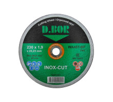 Диск отрезной по нержавеющей стали INOX-CUT (230x1.9x22.23 мм; WA46T-BF; F41) D.BOR F41-IC-230-19-22