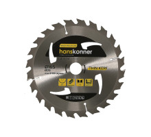 Диск пильный 165х20 мм, 24Z Hanskonner H9022-165-20-24T