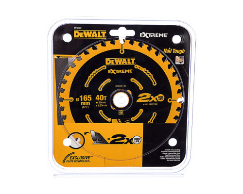 Диск пильный (165х20 мм) DEWALT DT 10301