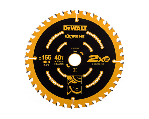 Диск пильный (165х20 мм) DEWALT DT 10301