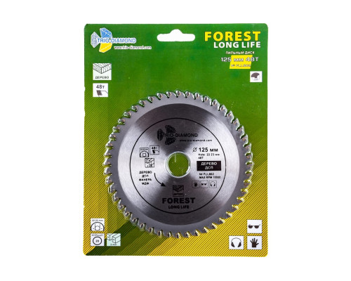 Диск пильный по дереву (125x22.23 мм; 48Т) TRIO-DIAMOND FLL802