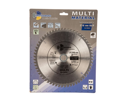 Диск пильный по мультиматериалам (216х30 мм; 60T) TRIO-DIAMOND MM907