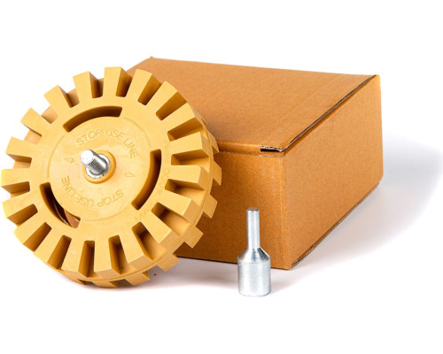 Диск зубчатый с адаптером для снятия клейкой ленты 100х25 мм KRAUSS 32240