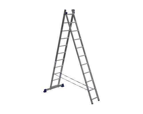 Двухсекционная универсальная алюминиевая лестница Алюмет H2 5211