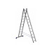 Двухсекционная универсальная алюминиевая лестница Алюмет H2 5211
