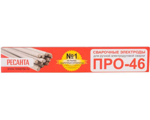 Электрод ПРО-46 (1 кг; 2.5 мм) Ресанта 71/6/34 Электрод ПРО-46 (1 кг; 2.5 мм) Ресанта 71/6/34