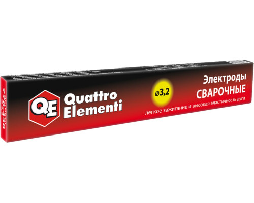 Электрод сварочный рутиловый (3.2 мм; 0.9 кг) QUATTRO ELEMENTI 770-438 Электрод сварочный рутиловый (3.2 мм; 0.9 кг) QUATTRO ELEMENTI 770-438