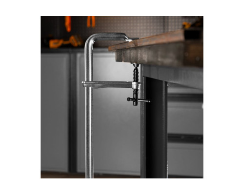 F-образная струбцина Denzel 100x400мм, кованая 20471