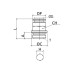 Фитинг 12 мм с наружной металлической резьбой G1/4" CDC Pneumatics BPC 12G02