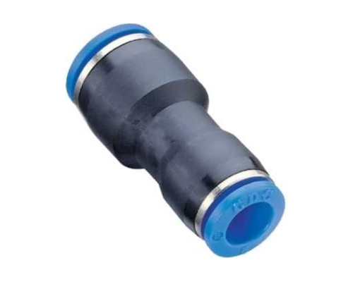 Фитинг цанговый прямой переходной пластиковый 10 мм на 8 мм CDC Pneumatics PG 1008N Фитинг цанговый прямой переходной пластиковый 10 мм на 8 мм CDC Pneumatics PG 1008N