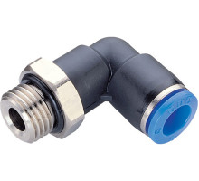 Фитинг L-образный 10 мм с наружной металлической резьбой G1/4" CDC Pneumatics PL 10G02