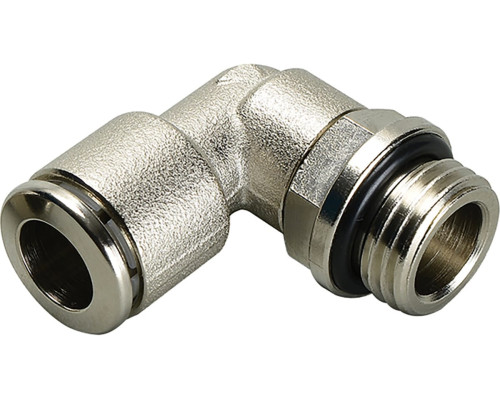 Фитинг L-образный 12 мм с наружной металлической резьбой G1/4" CDC Pneumatics BPL 12G02 Фитинг L-образный 12 мм с наружной металлической резьбой G1/4" CDC Pneumatics BPL 12G02