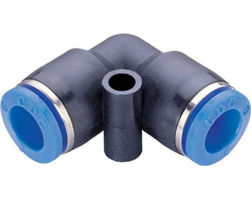 Фитинг L-образный пластиковый 6 мм CDC Pneumatics PUL 06N Фитинг L-образный пластиковый 6 мм CDC Pneumatics PUL 06N