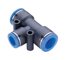 Фитинг Т-образный пластиковый 6 мм на 4 мм CDC Pneumatics PGT 0604N
