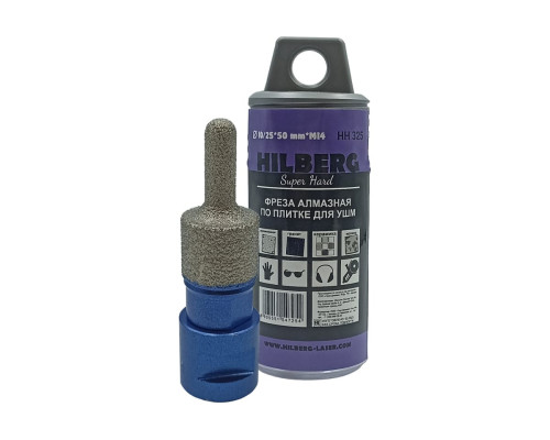 Фреза алмазная по плитке Super Hard 10/25 мм, М14 Hilberg HH325 Фреза алмазная по плитке Super Hard 10/25 мм, М14 Hilberg HH325