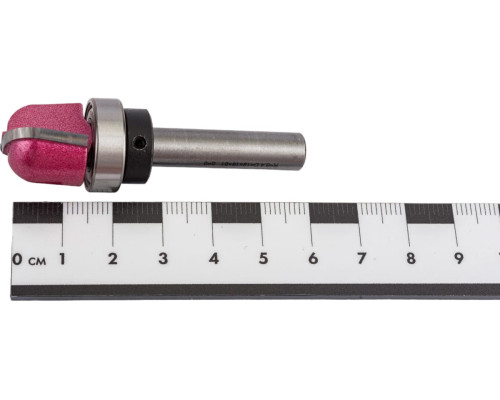 Фреза для желобов и чаш (с верхним подшипником) R=6.4 мм, D=19x16x48 мм, S=8 мм PROCUT 215841BP
