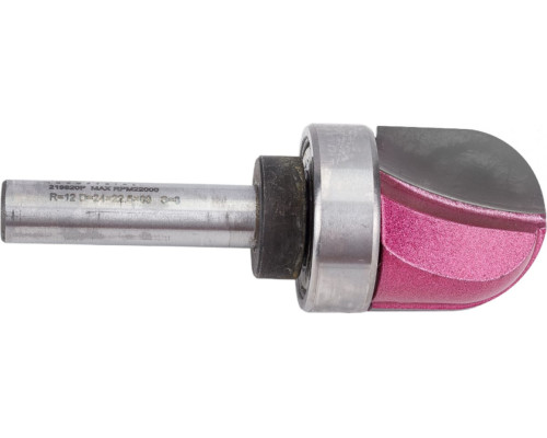 Фреза пальчиковая с верхним подшипником R=12.7 мм, 25.4x22.5x57 мм, S=8 мм PROCUT 219820P