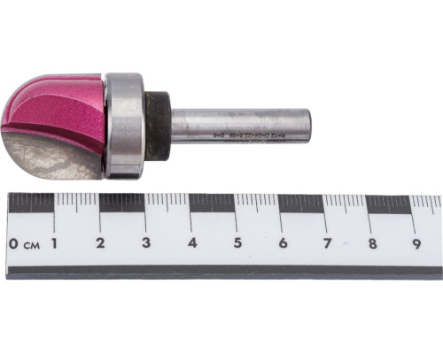 Фреза пальчиковая с верхним подшипником R=12.7 мм, 25.4x22.5x57 мм, S=8 мм PROCUT 219820P