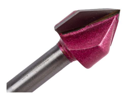 Фреза пазовая V-образная 90 градусов (15.9x15.9x45 мм; хв-к 6 мм) PROCUT 200631P